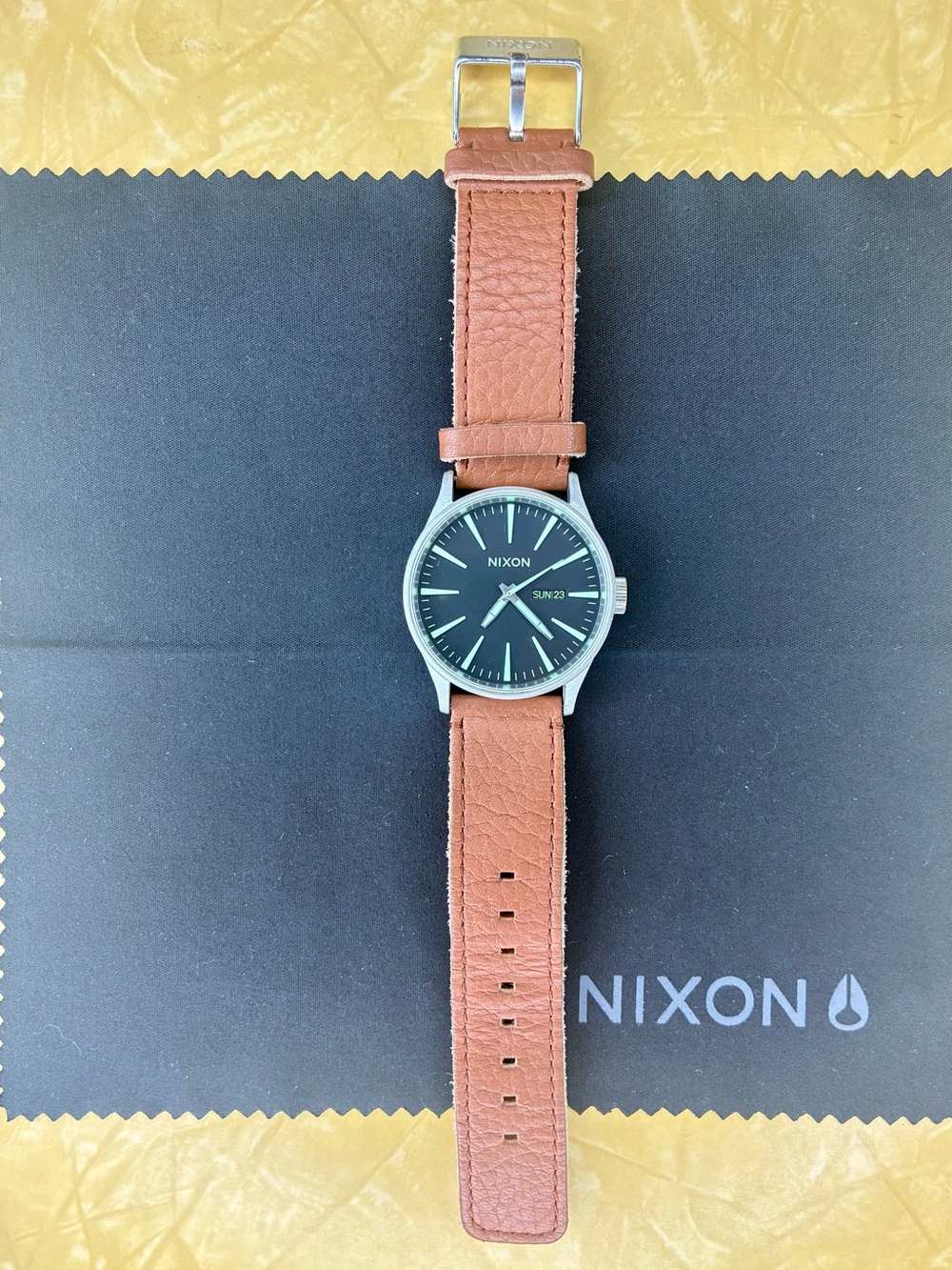 Nixon The Sentry Leather Watch